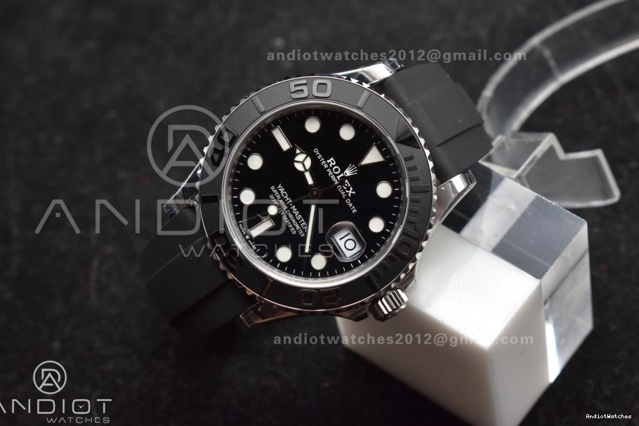 3D 1:1 42mm flex 1213 Yacht-Master VSF Edition Strap Ceramic Black V3 VS3235 Best WaterResistant 226659 Bezel on Oyster (Gain Weight) 1015